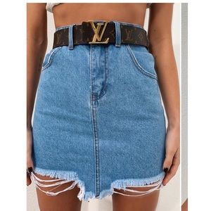 Tiger Mist Nikita High Rise Denim Skirt